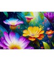 Puzzle da 1000 Pezzi - Flowers in the Rain
