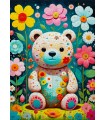 Puzzle da 1000 Pezzi - Flower Teddy Bear