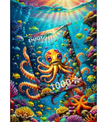 Puzzle da 1000 Pezzi - Cute Octopus