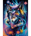 Puzzle da 1000 Pezzi - Magical Wolf Portrait