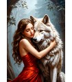 Puzzle da 1000 Pezzi - Lady and the Wolf
