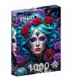 Puzzle 1000 pezzi Gothic Flowers Portrait