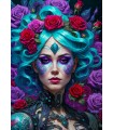Puzzle 1000 pezzi Gothic Flowers Portrait