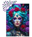 Puzzle 1000 pezzi Gothic Flowers Portrait