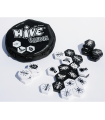 Hive Carbon - Gioco Astratto per 2 Giocatori, Edizione Black & White con Pedine Coccinella e Zanzare, 20 Minuti di Strategia
