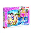 3 Puzzle da 48 Pezzi Principesse Disney