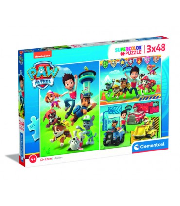3 Puzzle da 48 Pezzi Paw Patrol