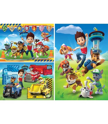 3 Puzzle da 48 Pezzi Paw Patrol