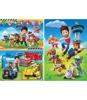 3 Puzzle da 48 Pezzi Paw Patrol