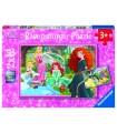 2 Puzzle da 12 Pezzi Principesse Disney