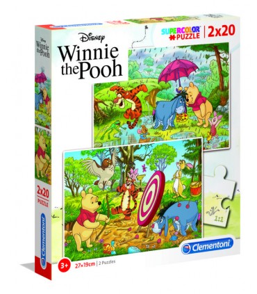 2 Puzzle da 20 Pezzi Winnie the Pooh