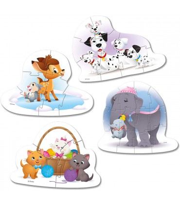 4 Puzzle in 1 My First Puzzles Amici Animali della Disney