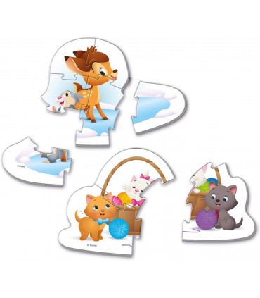 4 Puzzle in 1 My First Puzzles Amici Animali della Disney