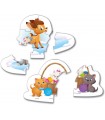 4 Puzzle in 1 My First Puzzles Amici Animali della Disney