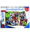 3 Puzzle da 49 Pezzi - Avengers