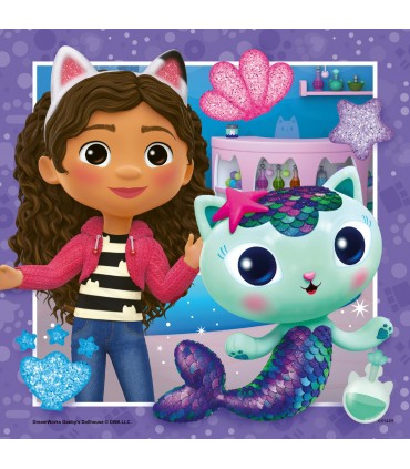 3 Puzzle da 49 Pezzi - Gabby's Dollhouse