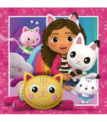 3 Puzzle da 49 Pezzi - Gabby's Dollhouse