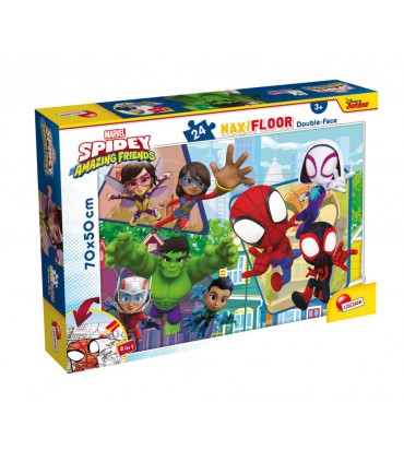Puzzle da 24 Pezzi Maxi - Double Face: Spidey
