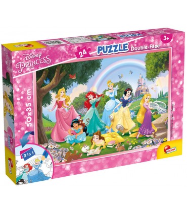 Puzzle da 24 Pezzi - Double Face: Disney Princess