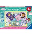 2 Puzzle da 12 Pezzi - Gabby's Dollhouse