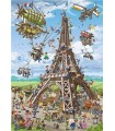 Puzzle da 1000 Pezzi - Cartoon: Eiffel Tower