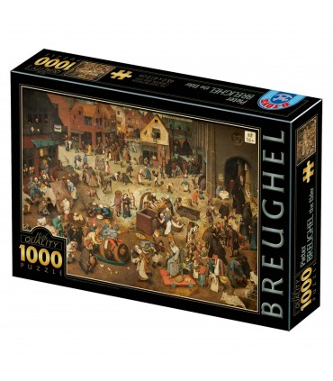 Puzzle da 1000 Pezzi - Pieter Bruegel the Elder: The Fight between Carnival and Lent