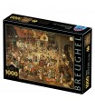 Puzzle da 1000 Pezzi - Pieter Bruegel the Elder: The Fight between Carnival and Lent