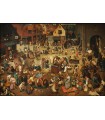 Puzzle da 1000 Pezzi - Pieter Bruegel the Elder: The Fight between Carnival and Lent
