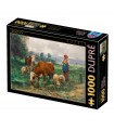 Puzzle da 1000 Pezzi - Julien Dupré: The Shepherdess with her Flock