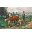 Puzzle da 1000 Pezzi - Julien Dupré: The Shepherdess with her Flock