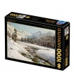 Puzzle da 1000 Pezzi - Peder Mørk Mønsted: Winter Landscape in Switzerland Near Engadin