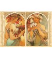Puzzle da 1000 Pezzi - Alphonse Mucha: Fruit and Flower