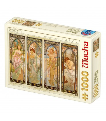 Puzzle da 1000 Pezzi - Alphonse Mucha: The Times of the Day