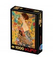 Puzzle da 1000 Pezzi - Gustav Klimt: Lady with a Fan