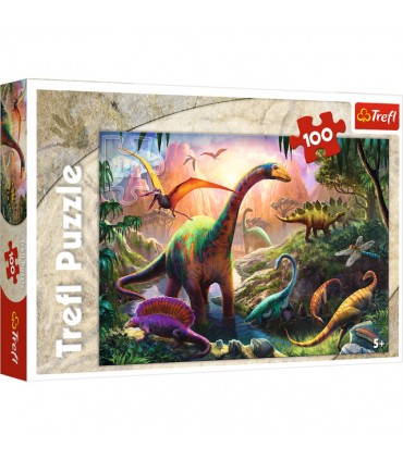 Puzzle da 100 Pezzi - La Terra dei Dinosauri