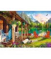 Puzzle da 500 Pezzi - Cabin in the Mountains