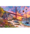 Puzzle da 1000 Pezzi - Sunset at Golden Gate