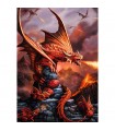 Puzzle da 1000 Pezzi - Premium Plus - Fantasy Collection by Anne Stokes: Fire Dragon