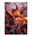 Puzzle da 1000 Pezzi - Premium Plus - Fantasy Collection by Anne Stokes: Fire Dragon