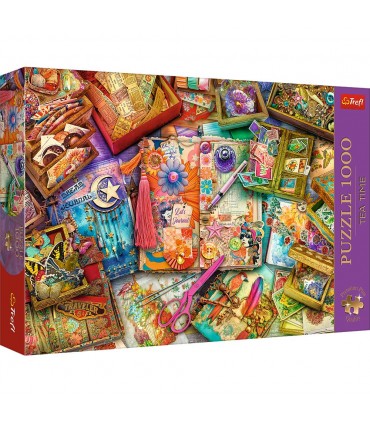 Puzzle da 1000 Pezzi - Premium Plus - Tea Time: The Journaler's Desk