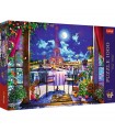 Puzzle da 1000 Pezzi - Premium Plus - Tea Time: Parisian Moonlight