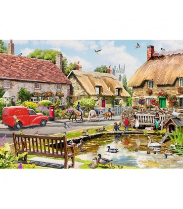 Puzzle da 1000 Pezzi - Premium Plus - Tea Time: Summer Village