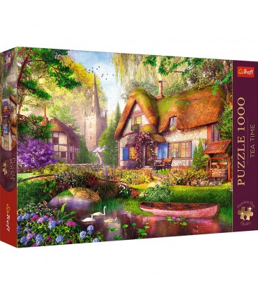 Puzzle da 1000 Pezzi - Premium Plus - Tea Time: The Woodland Cottage