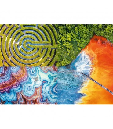 Puzzle da 500 Pezzi UFT - Aerial Mindblow: Maze of Colors