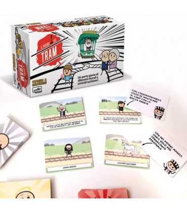 Il Trauma del Tram - Party Game di Dilemmi Morali e Umorismo per 3-13 Giocatori, 15 Minuti di Divertimento!