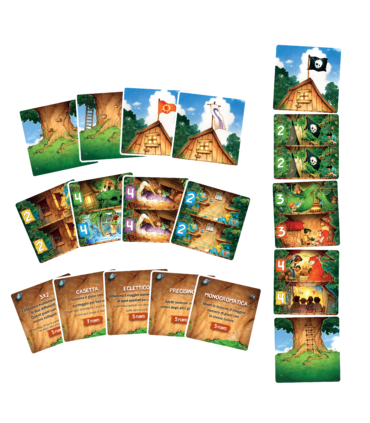 La Casa Sull'Albero - Gioco di Carte di Mancalamaro per Famiglie, 2-5 Giocatori, Strategia e Divertimento in 10 Minuti!