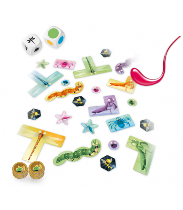 Sticky Chameleons - Gioco di Destrezza e Abilità per 2-5 Giocatori, 20 Minuti di Divertimento in Famiglia!
