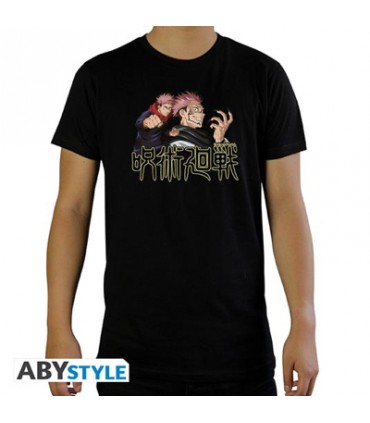 Jujutsu Kaisen - Tshirt "itadori & Sukuna" Man Ss Black - Basic 150 Xl