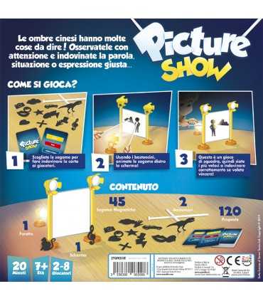Picture Show - Gioco di Squadra per Famiglie e Amici, Divertimento con Ombre Cinesi per 2-8 Giocatori, Età 7+