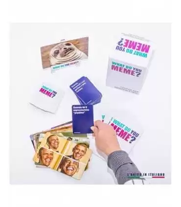 What Do You Meme? - Gioco da Tavolo Esilarante per Amici | 75 Carte Immagine e 287 Didascali, Divertimento Garantito!